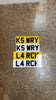 4d number plates