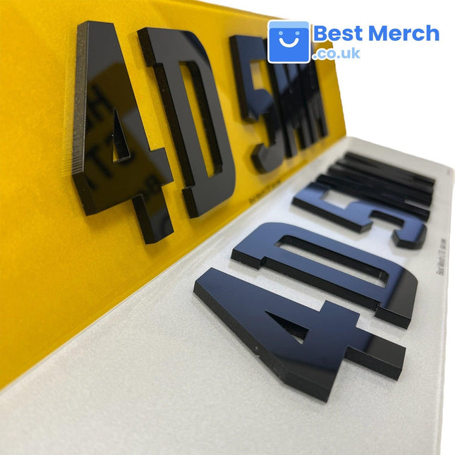 4D 5mm Number Plates - Best Merch