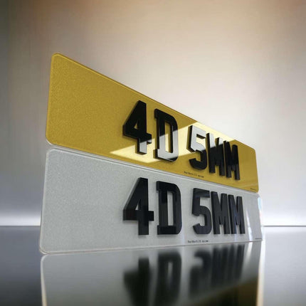4D 5mm Number Plates - Best Merch