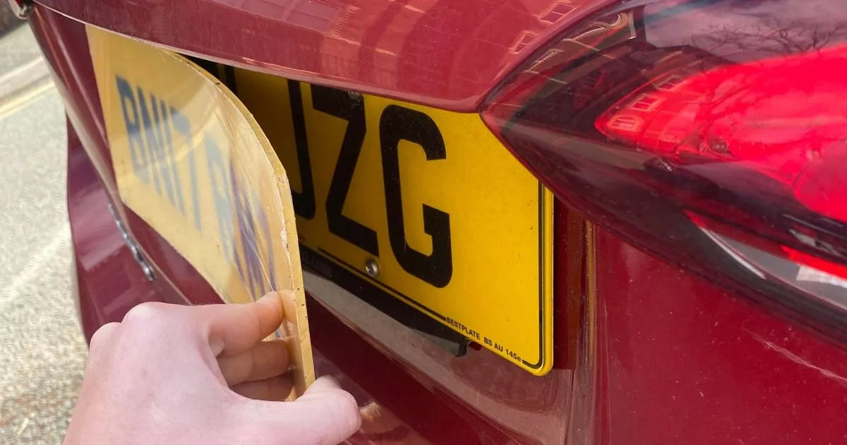 Number Plate falling off car