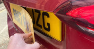 Number Plate falling off car