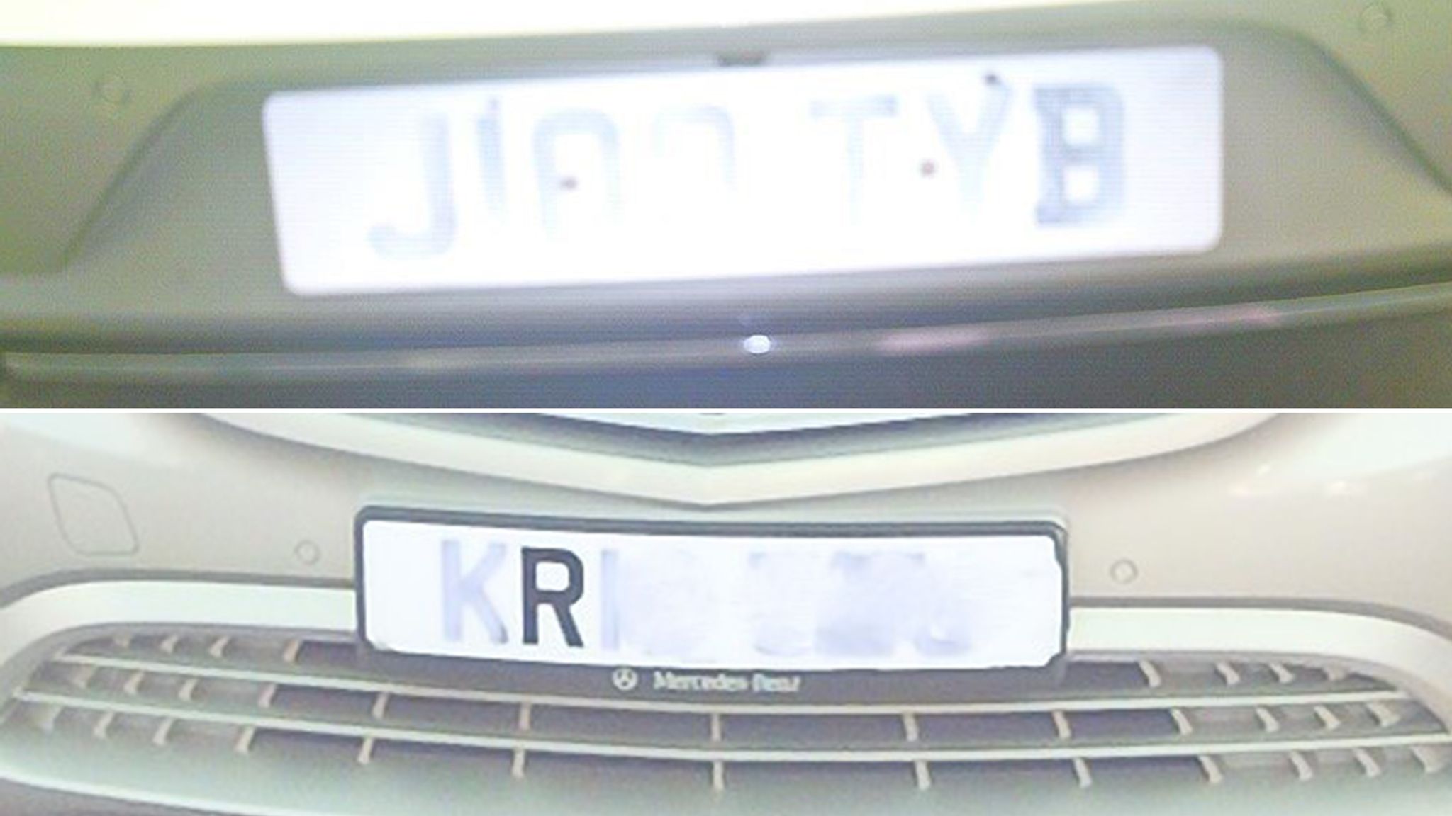 Ghost number plate / anti flash / anti camera plates