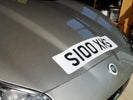 Sticker number plate