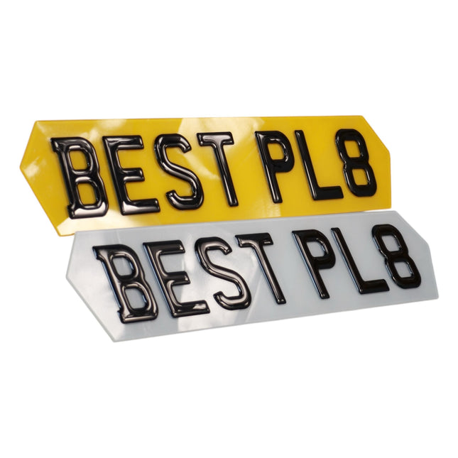 3D GEL HEX NUMBER PLATES