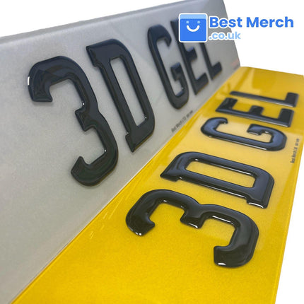 3D Gel Number Plates - Best Merch