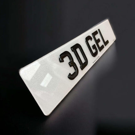 3D Gel Number Plates - Best Merch