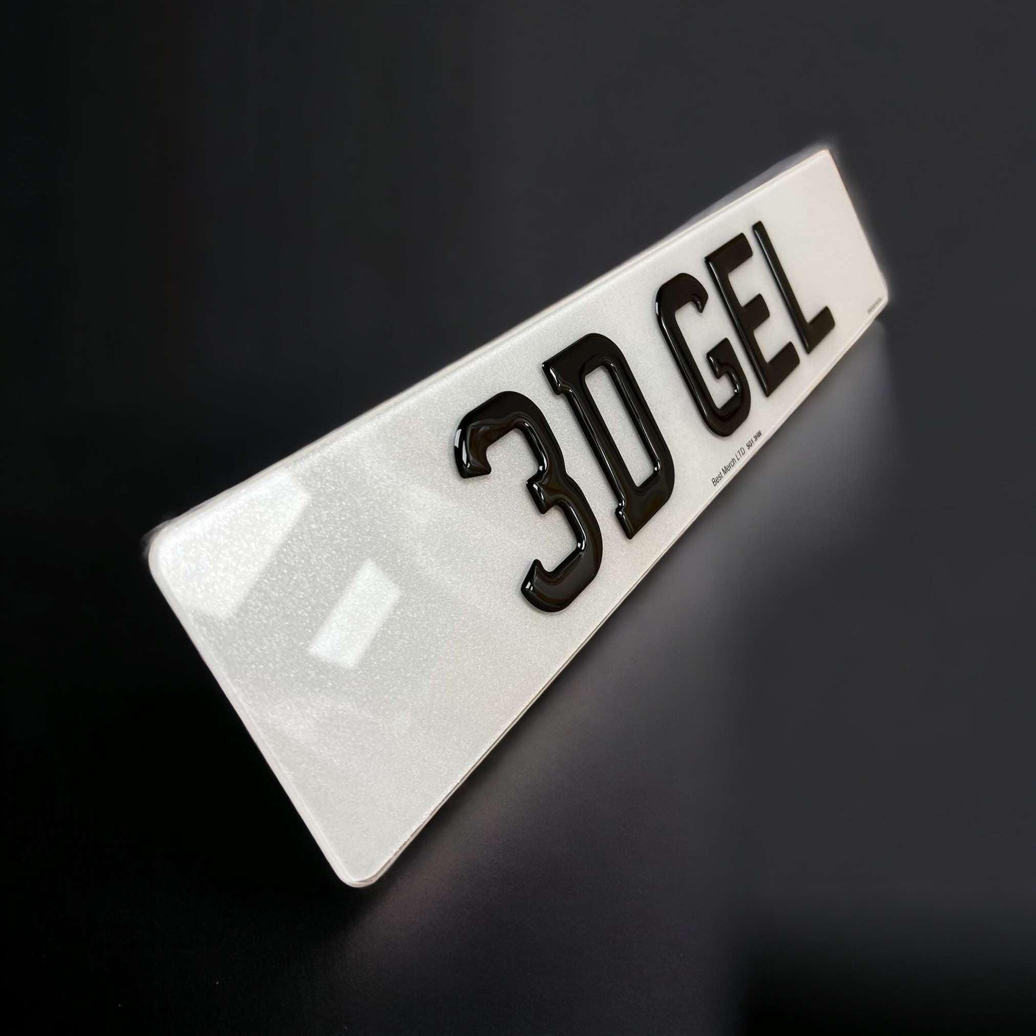 3D Gel Number Plates - Best Quality