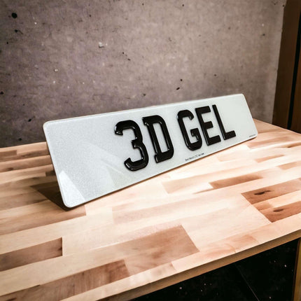 3D Gel Number Plates - Best Merch