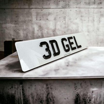 3D Gel Number Plates - Best Merch