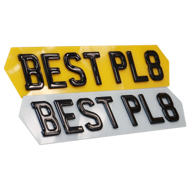 4d Gel hex number plates