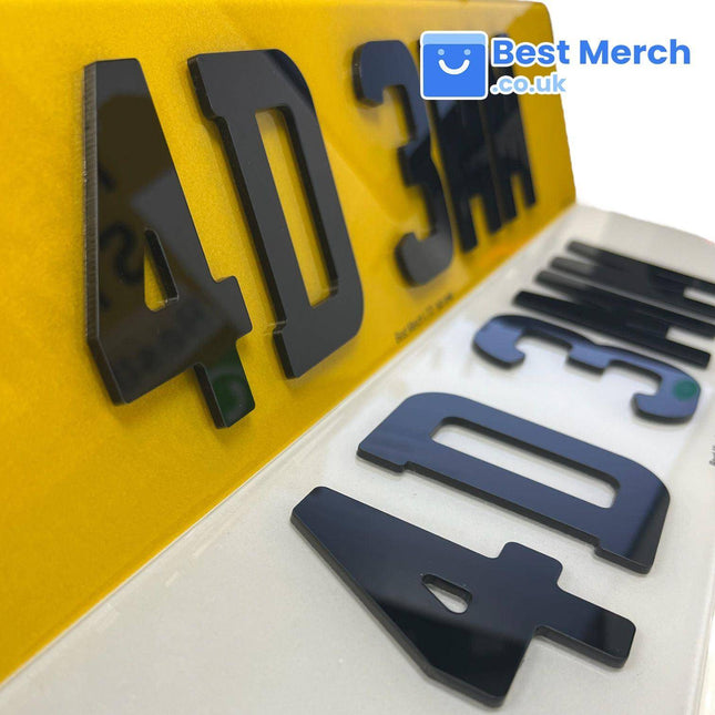 4D 3mm Number Plates - Best Merch