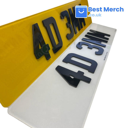 4D 3mm Number Plates - Best Merch