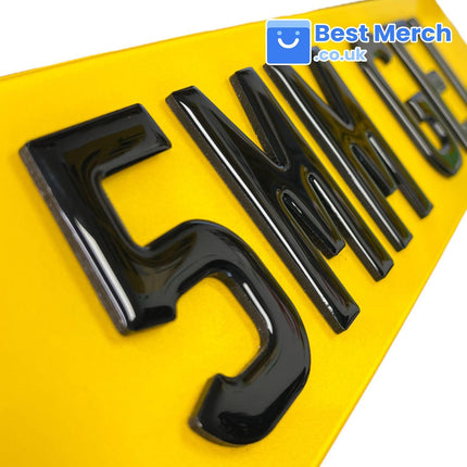 4D 5mm Gel Number Plates - Best Merch