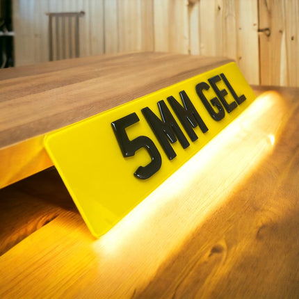 4D 5mm Gel Number Plates - Best Merch