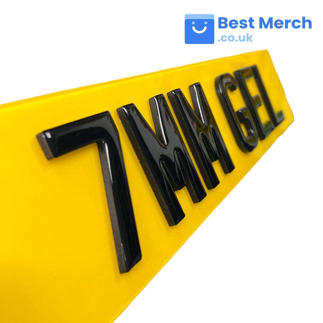 4D 7MM Gel Number Plates - Best Merch