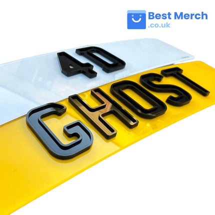 4D Ghost Number Plates - Best Merch