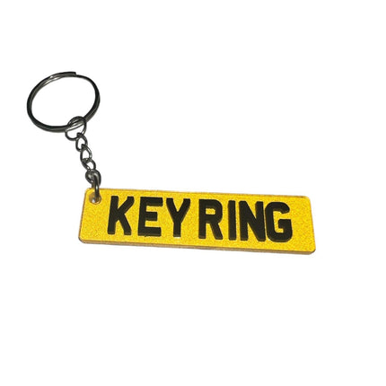 4D Number Plate Key Ring - Best Merch