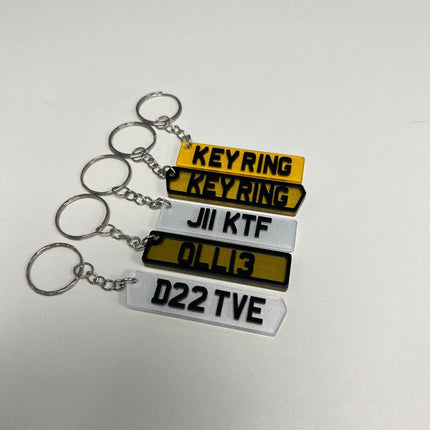 4D Number Plate Key Ring - Best Merch