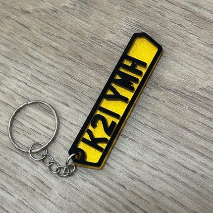 4D Number Plate Key Ring - Best Merch