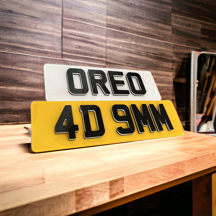 4D Oreo Number Plates - Best Merch