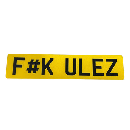 F#K ULEZ - Show Plate - Best Merch