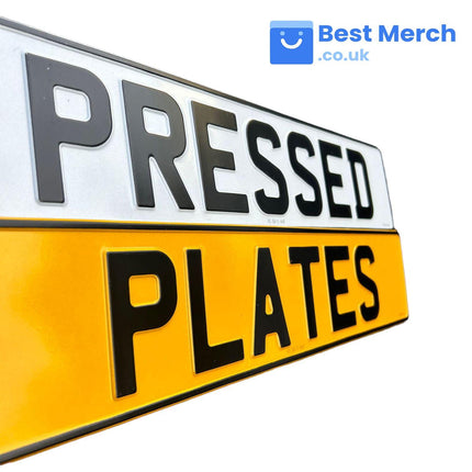 Pressed Number Plates - Best Merch