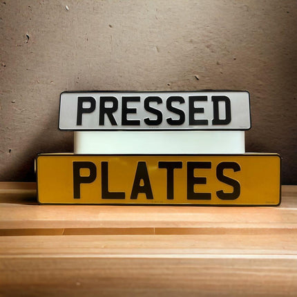 Pressed Number Plates - Best Merch