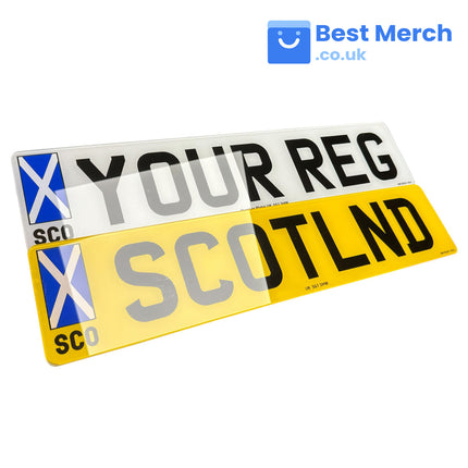 Standard Number Plates with Scotland Flag