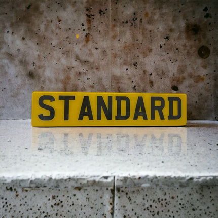 Standard Number Plates - Best Merch